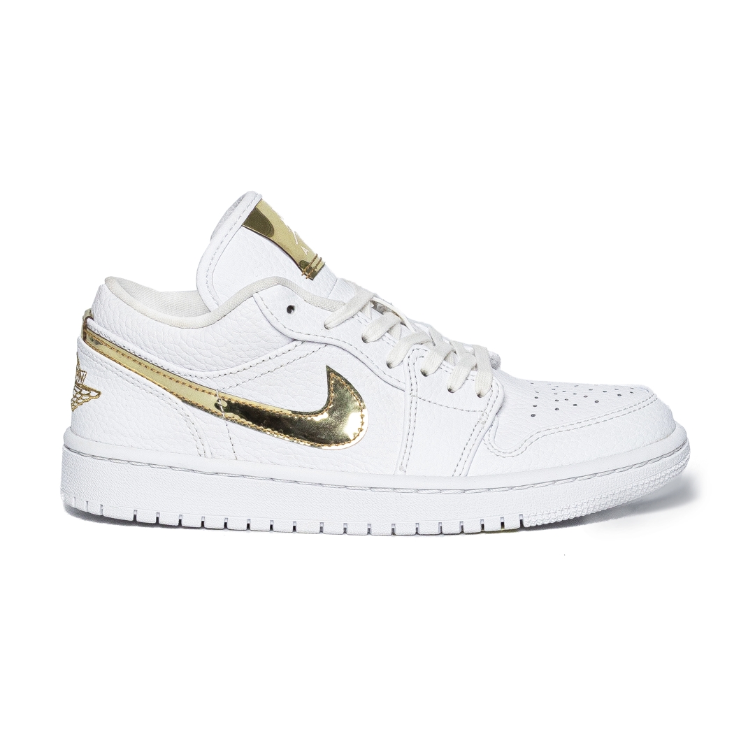 Nike Air Jordan 1 Low White Metallic Gold CZ4776-100