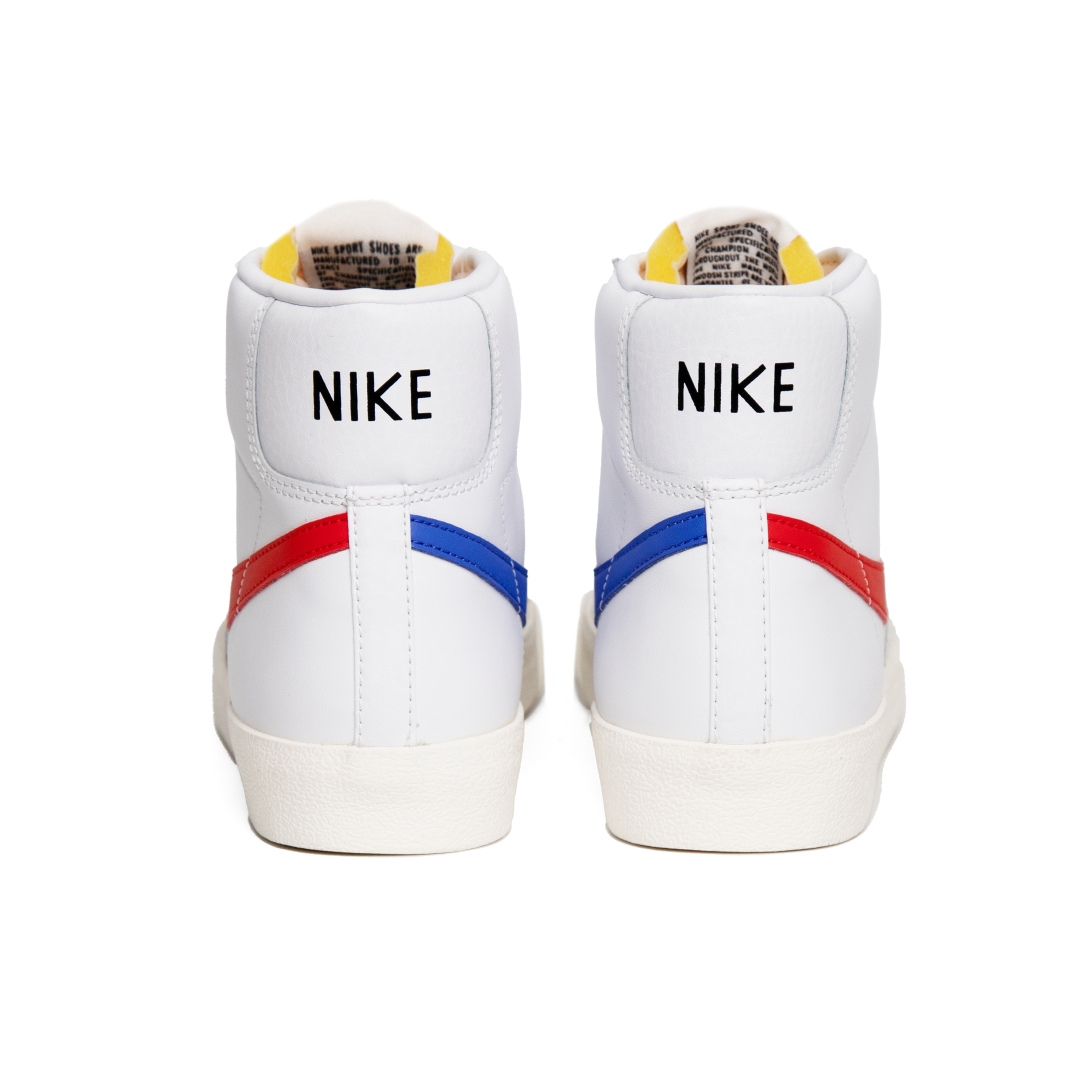 Nike Blazer Mid 77 Vintage Mismatched Swoosh Blue Red BQ6806 117