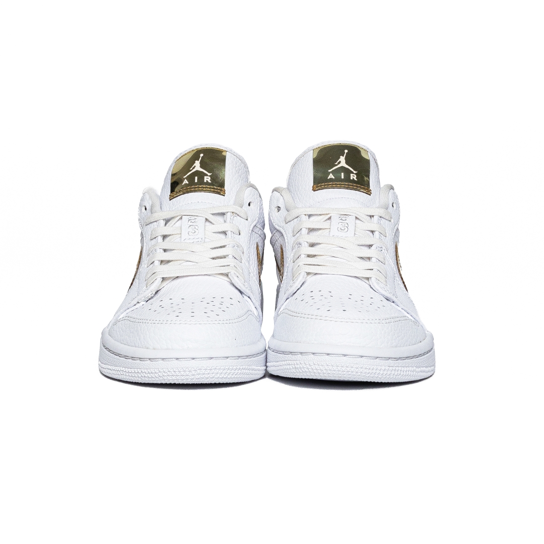 Nike Air Jordan 1 Low White Metallic Gold CZ4776-100