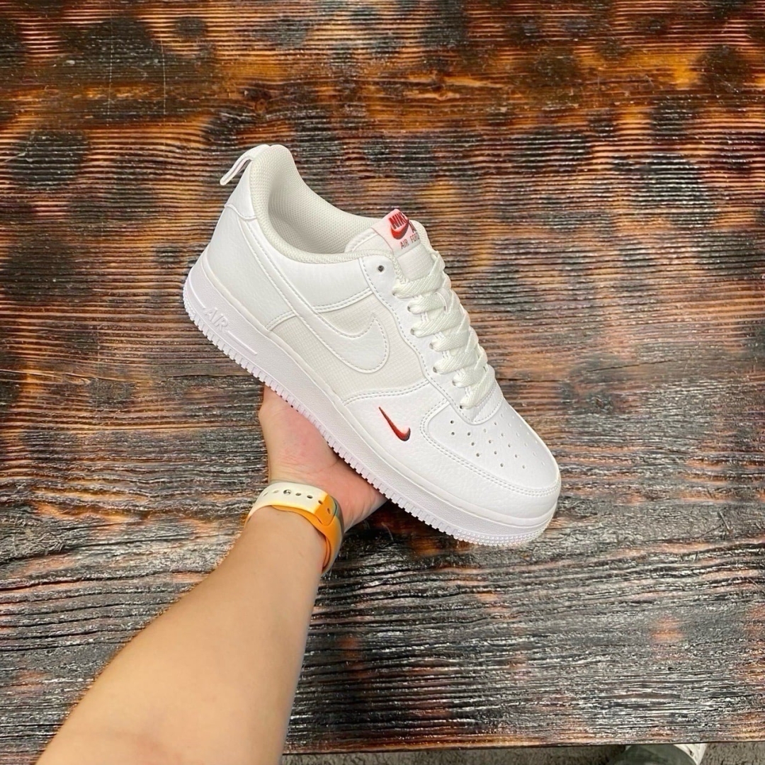 AF1 LOW WHITE UNIVERSITY RED DS
