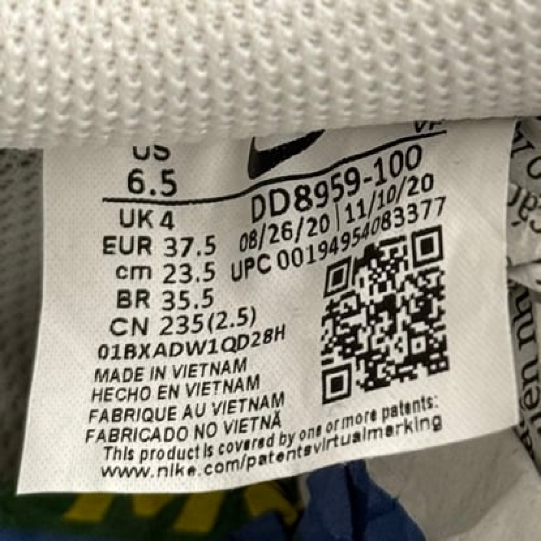 af2664 - AF1 Low White Custom - 37.5