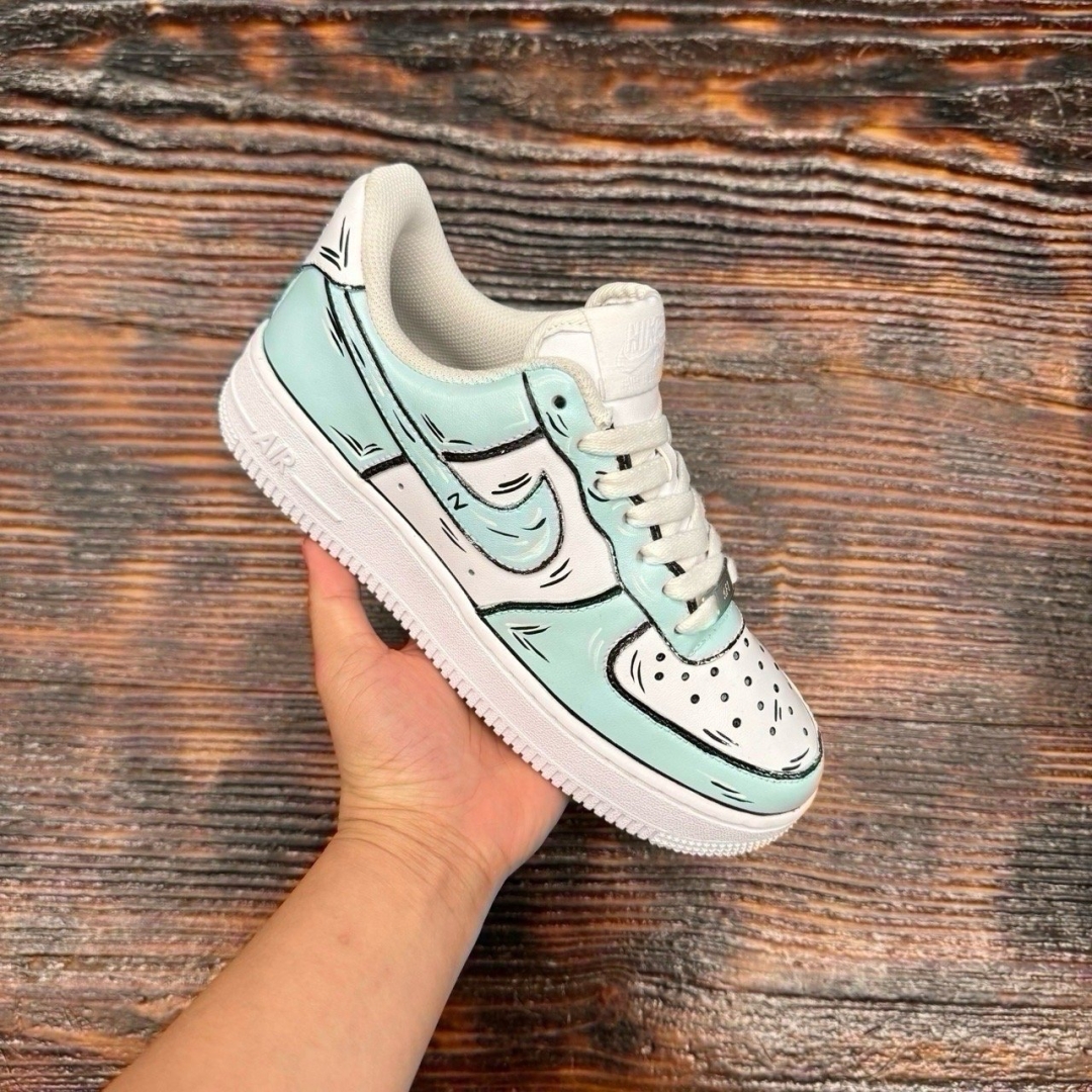 af2664 - AF1 Low White Custom - 37.5