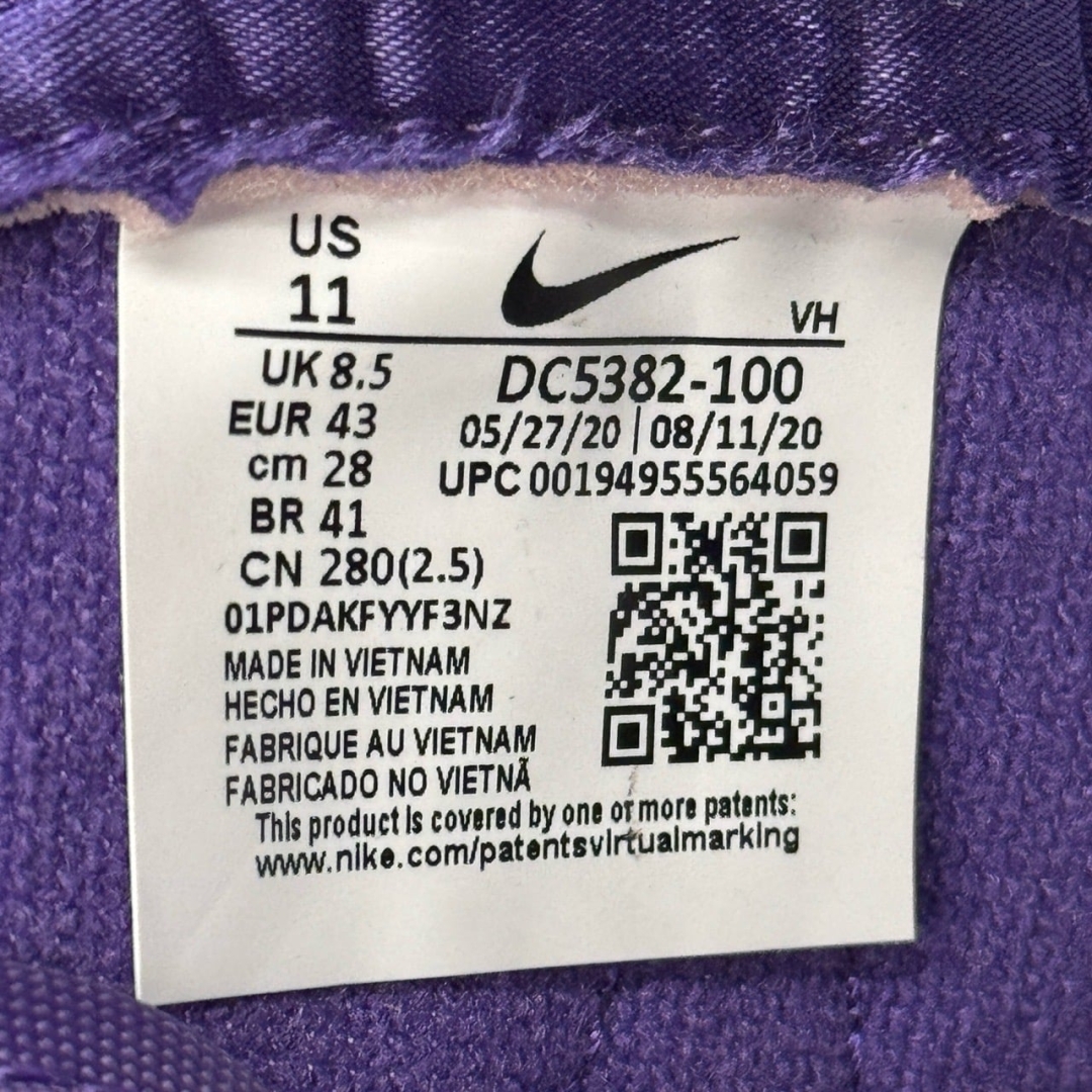 Du162 - Dunk Hi Varsity Purple Ds Fb - 43