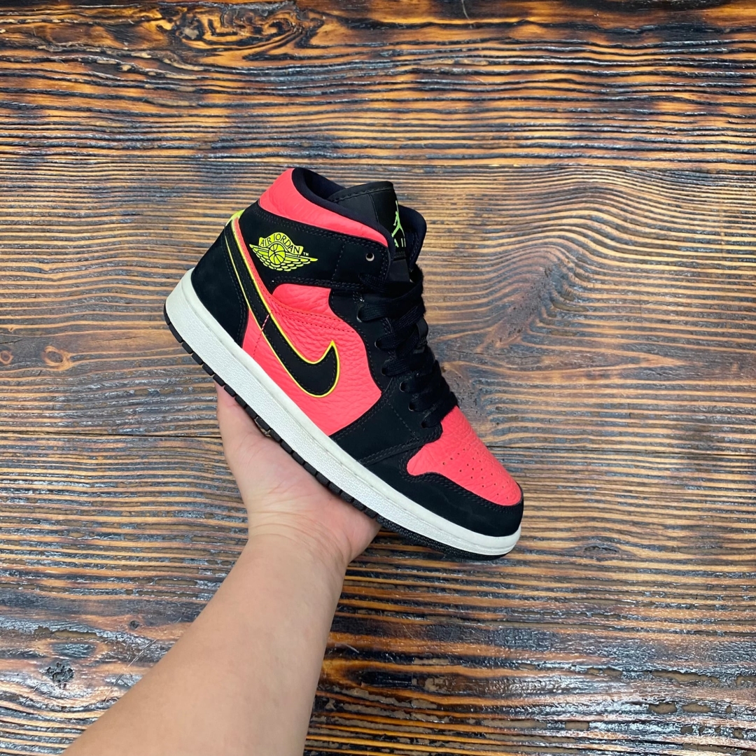 Jd1623 - 1s Mid Black Pink - 36.5