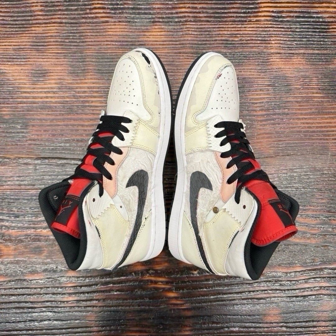 jd2744 - 1S Mid Bred Toe Cus - 43