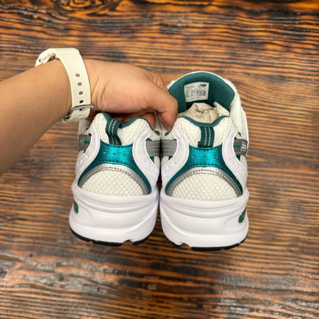 NBL530 WHITE SILVER GREEN DS