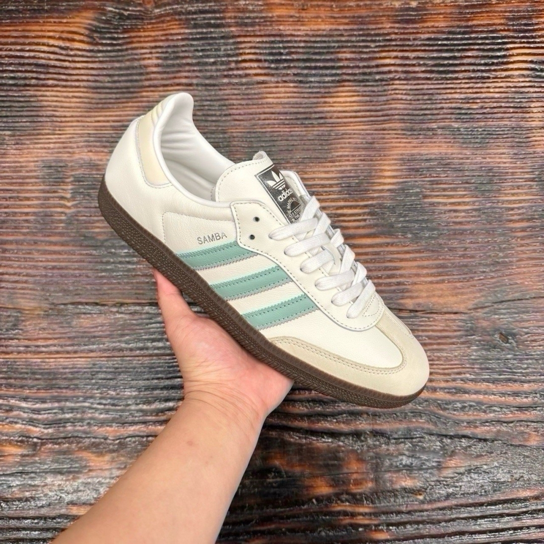 Samba OG White Hazy Green Ds FB
