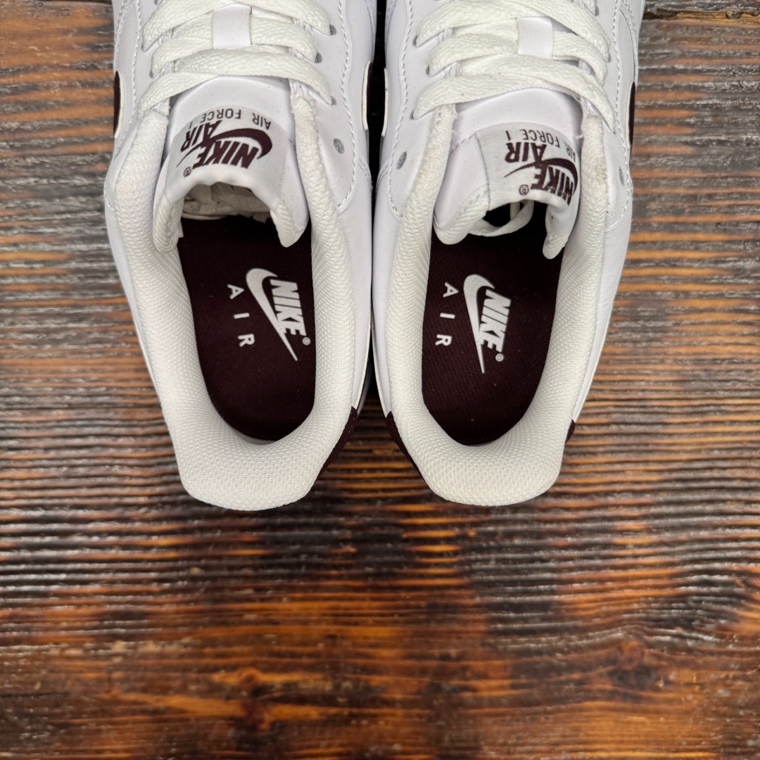 FJ4146112 AF1 LOW WHITE BURGUNDY DS