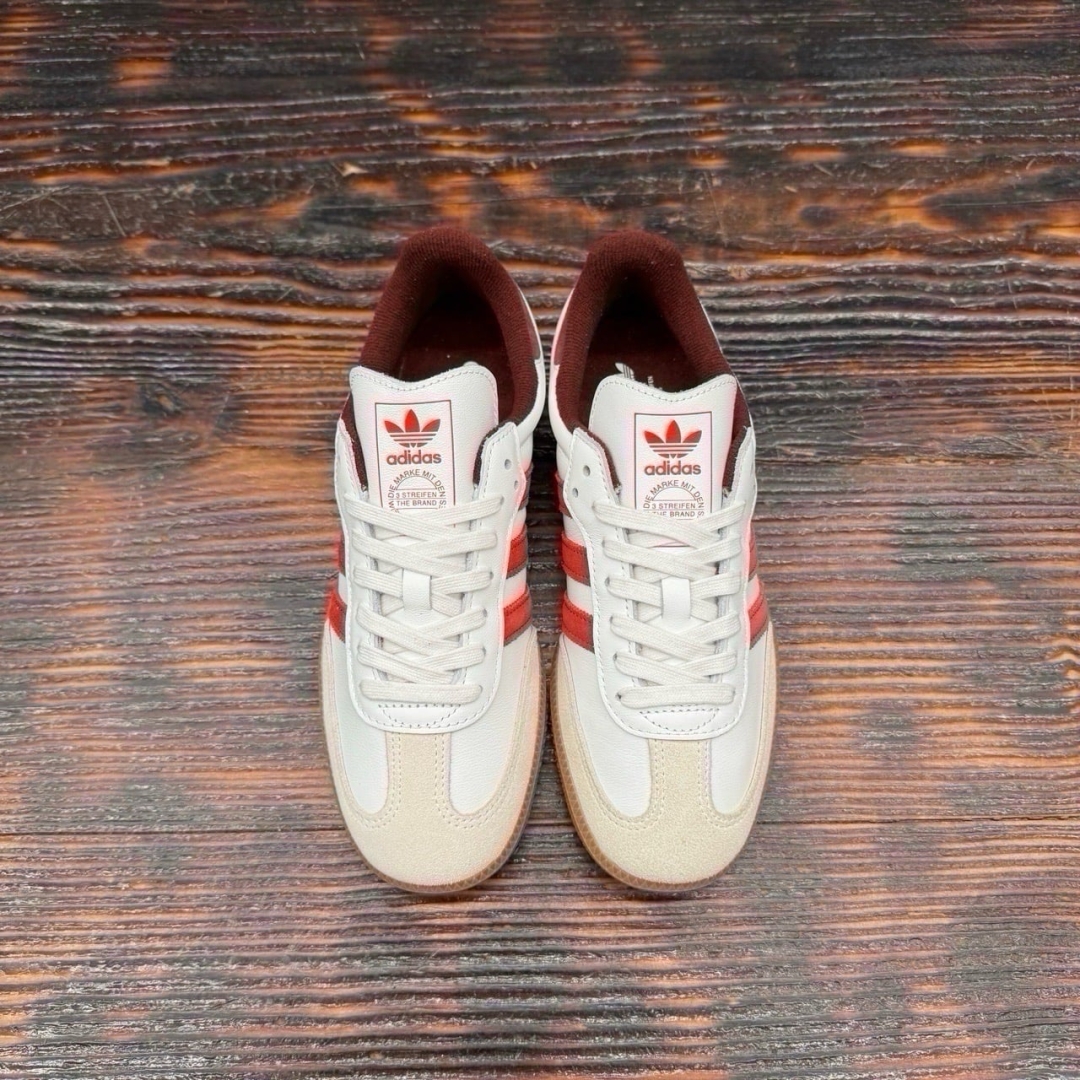 CS4165 - ADIDAS SAMBA WHITE BETTER SCARLET DS FB - 40