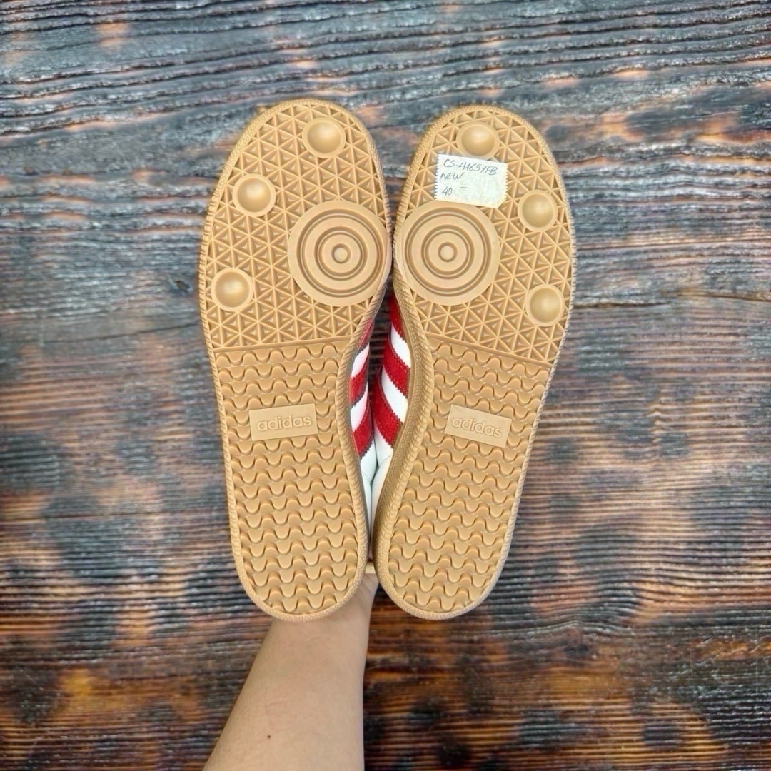 CS4165 - ADIDAS SAMBA WHITE BETTER SCARLET DS FB - 40