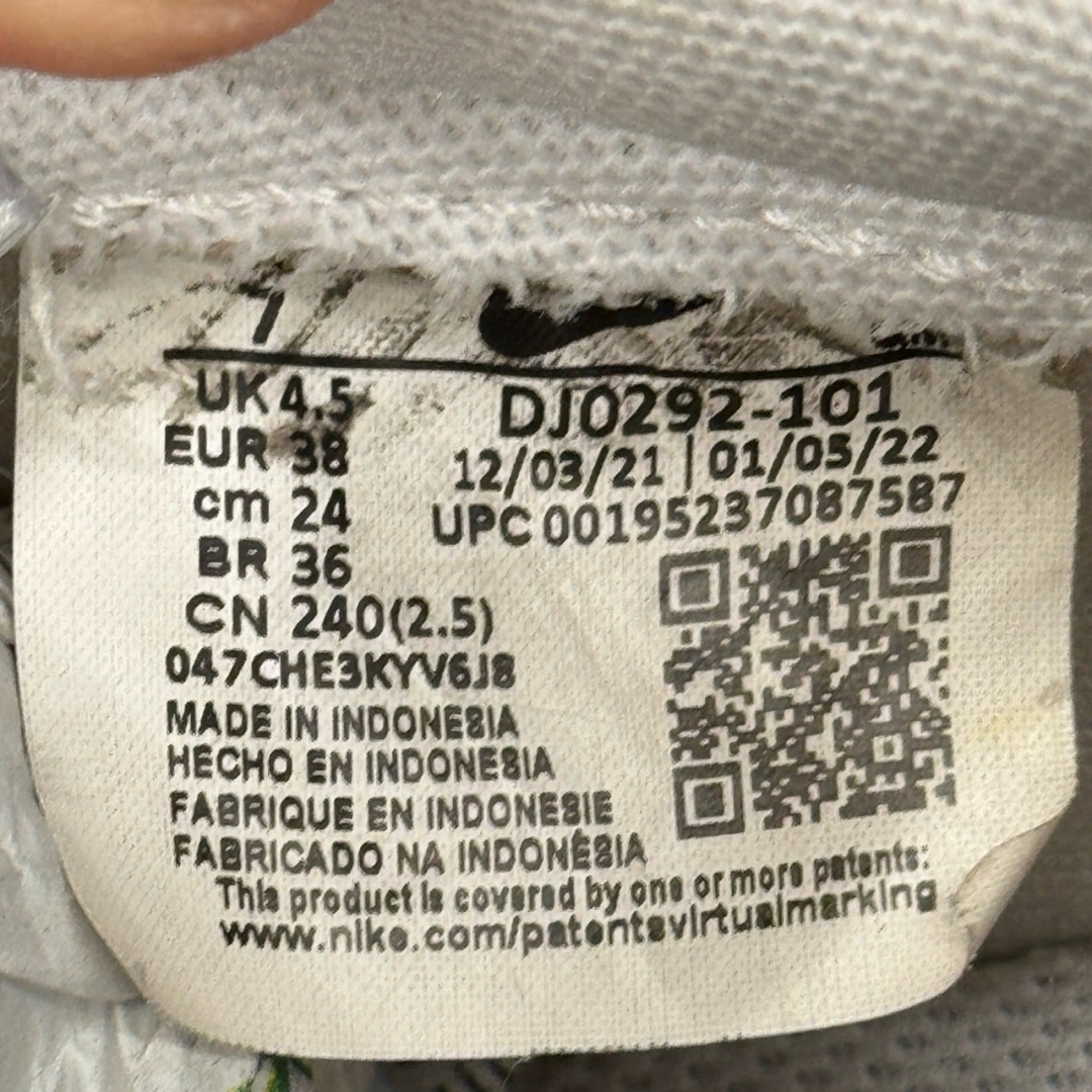 CS4264 - NIKE BLAZER FLATFORM WHITE BLACK - 38