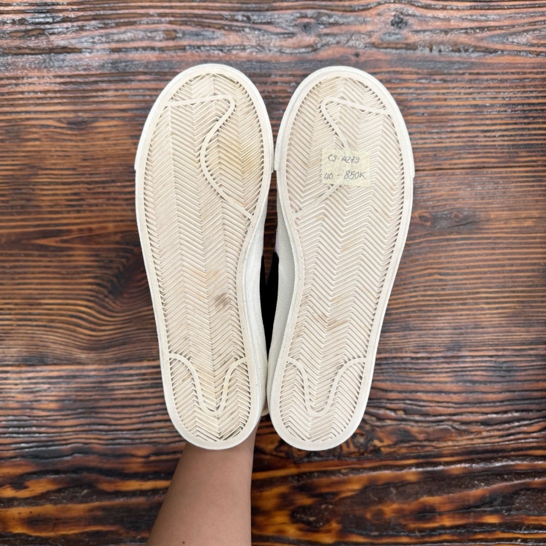 CS4279 - NIKE BLAZER LOW JUMBO WHITE BLACK - 40