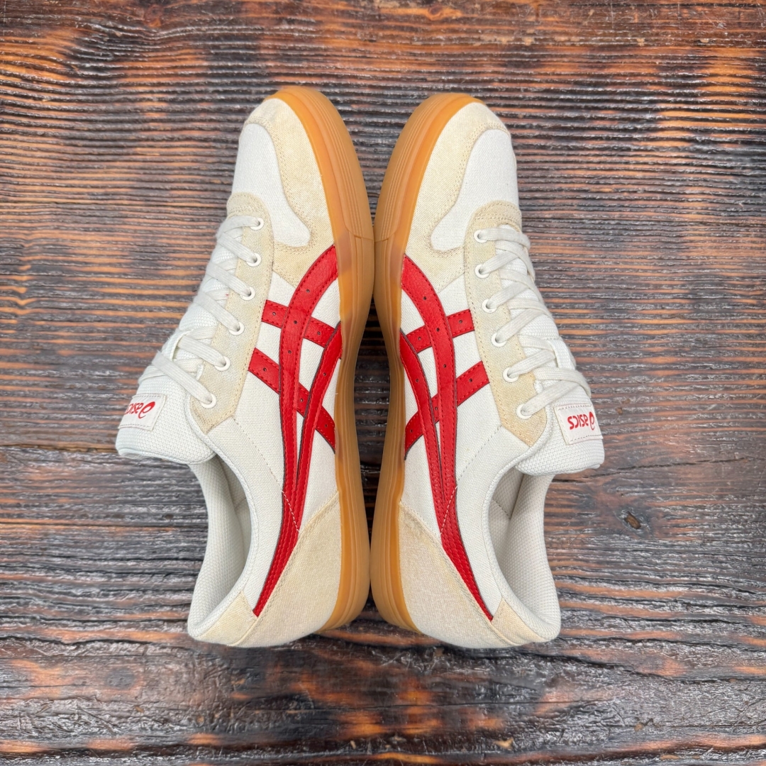 CS4393 - ASICS AARON WHITE RED - 46,5