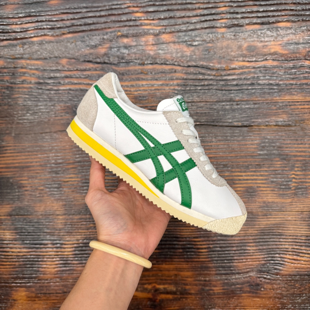 CS4477 - ONITSUKA TIGER CORSAIR WHITE GREEN - 36