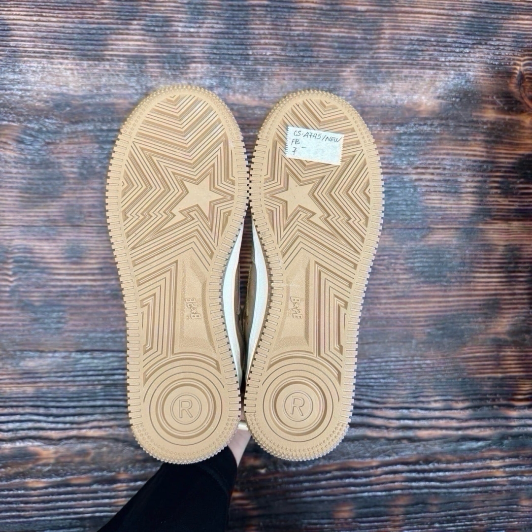 CS4745 - BAPE STA SUADE YELLOW DS FB - 7