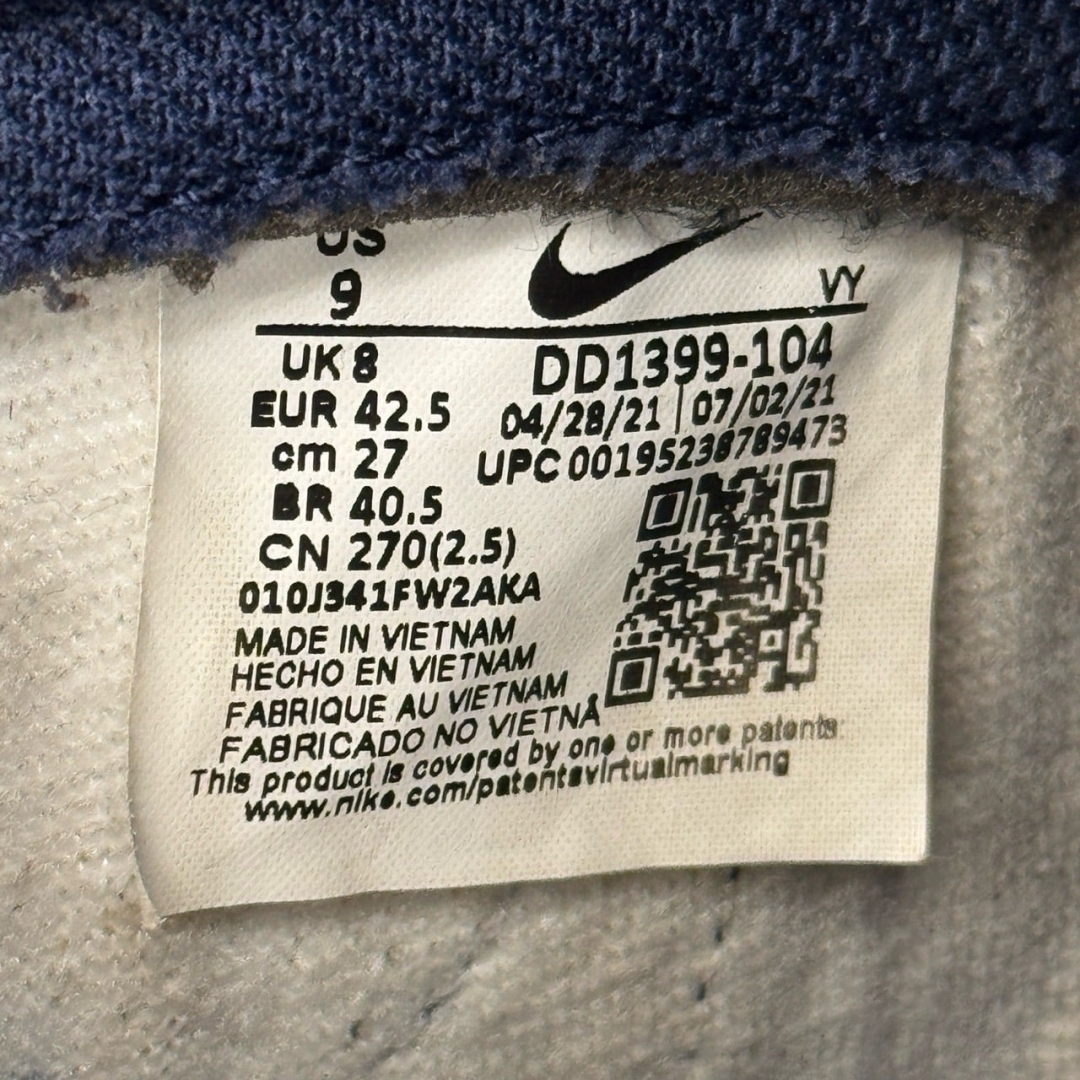 DU510 - DUNK HIGH WHITE NAVY - 42,5