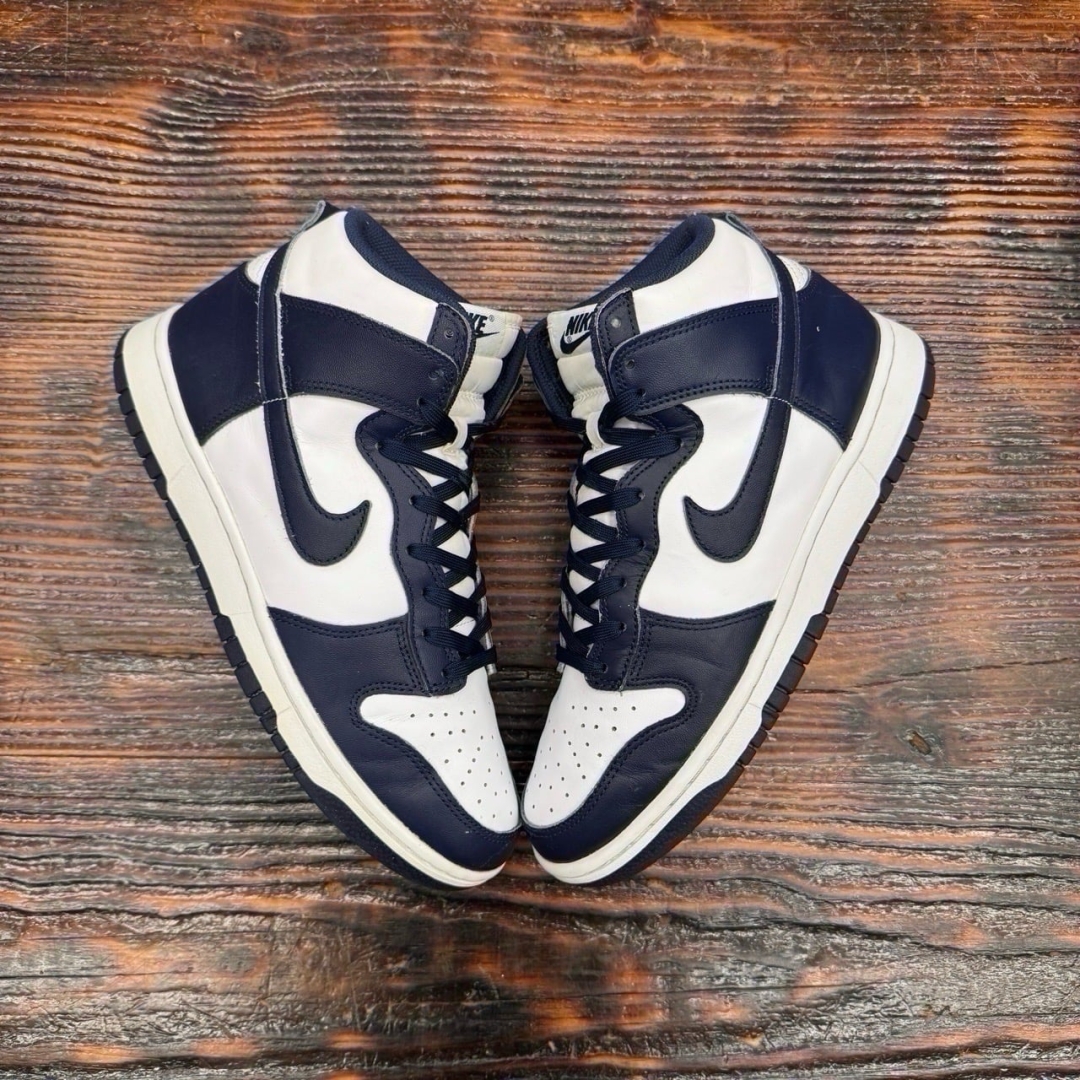 DU510 - DUNK HIGH WHITE NAVY - 42,5