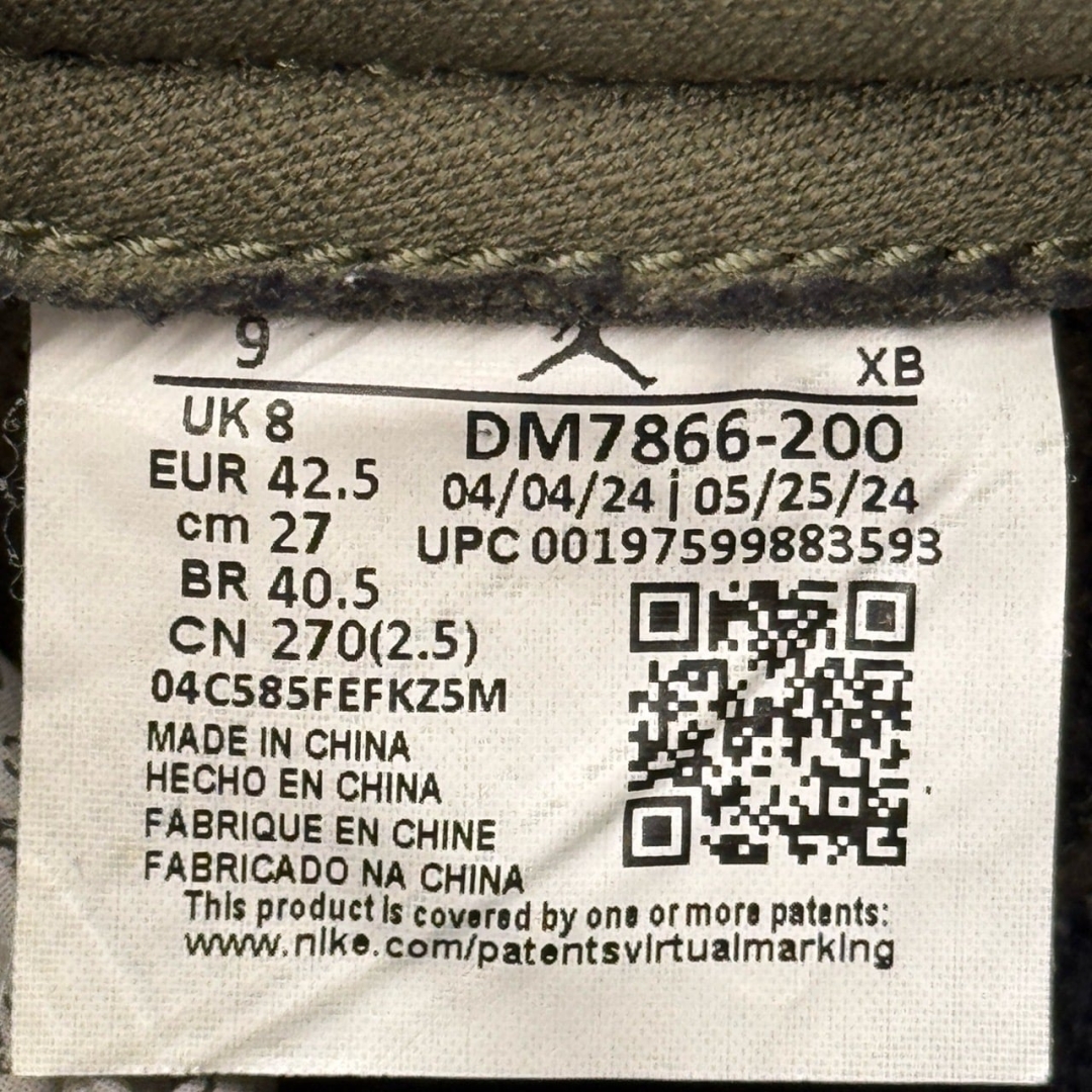 JD3339 - 1S LOW TRAVIS SCOTT MEDIUM OLIVE FB - 42,5