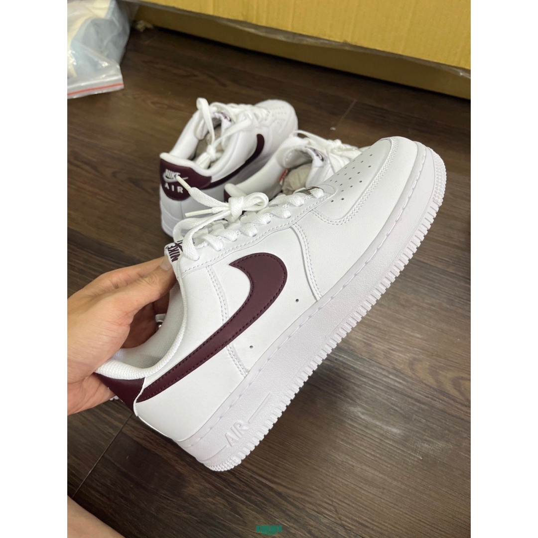 FJ4146112 AF1 LOW WHITE BURGUNDY DS