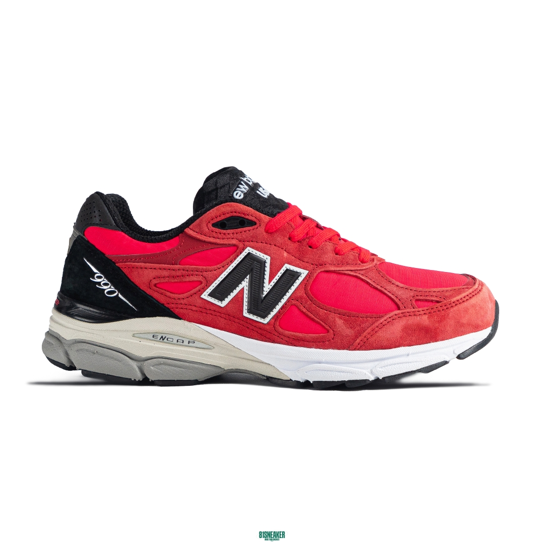 New Balance 990v3 Made In USA Red Suede - M990PL3
