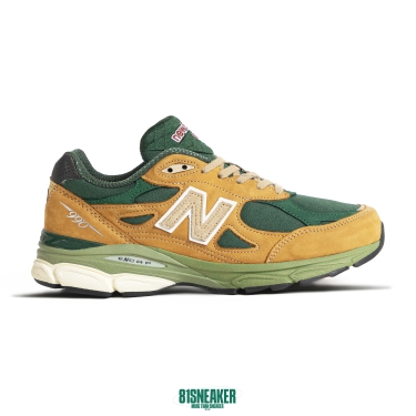 New Balance 990v3 MiUSA Teddy Santis Tan Green M990WG3