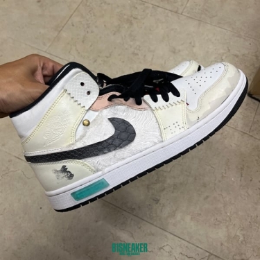 jd2744 - 1S Mid Bred Toe Cus - 43