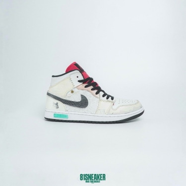 jd2744 - 1S Mid Bred Toe Cus - 43