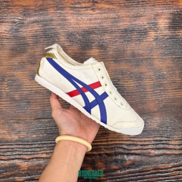 CS4382 - ONITSUKA TIGER MEXICO 66 SLIPON WHITE BLUE - 37,5